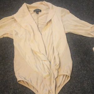 Bebe Body suit  Tan size x small